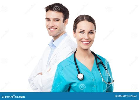 Male And Female Doctors Stock Image Image Of Health 38345939