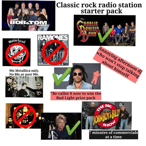 Classic Rock Radio Station Starter Pack Starterpacks