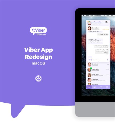 Viber App Redesign Macos Behance