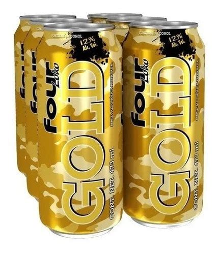 Bebida Four Loko Gold Guarana 473ml Cu Cuotas Sin Interés