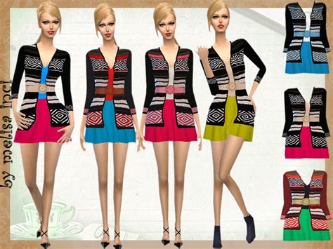 Dress With Cardigan Jacket By Melisa Inci At Tsr Sims 4 Updates