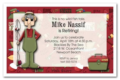Looking for ideas for the next virtual party? Gone Fishing Retirement Party Invitations