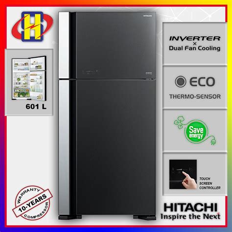 That's why we ensure that we strike the right balance between technology and sustainability, enabling you to enjoy the best of both worlds. KL Delivery HITACHI REFRIGERATOR FRIDGE 601L BIG 2 GLASS ...