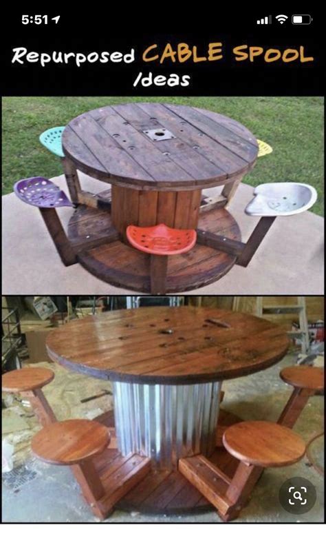 Diy Wooden Spool Table Ideas