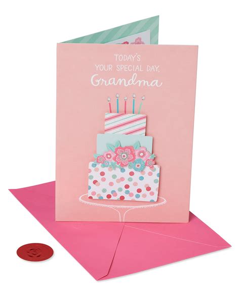Granny Birthday Greetings Cards Embellished Grandmother Greeting Card