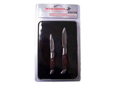 Just found this old time gift set of knives and multi tools made by winchester from 2006. Winchester Micarta Slip Joint Folder Gift Set 31-002756 ...