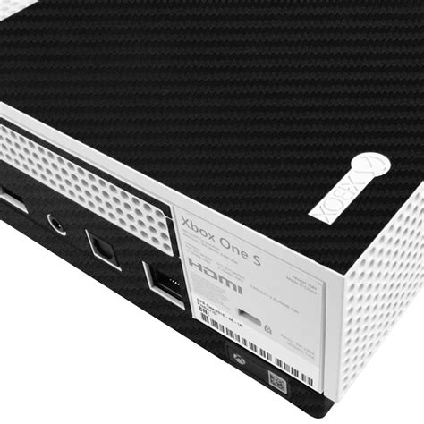 Skinomi Techskin Microsoft Xbox One S Black Carbon Fiber Skin Protector Console Only