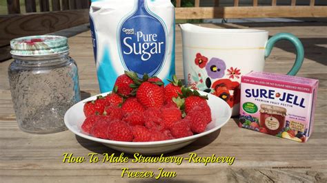 How To Make Strawberry Raspberry Freezer Jam Spark Of