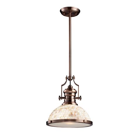 These copper tiles are you can choose between a natural copper finish and an antique copper appearance that can add a touch of aged elegance to a formal dining room or. Titan Lighting Chadwick 1-Light Antique Copper Ceiling ...