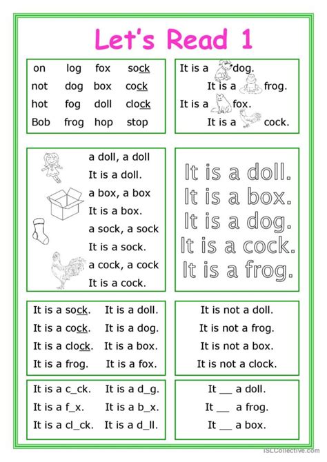 Lets Read 1 Picture Description English Esl Worksheets Pdf And Doc