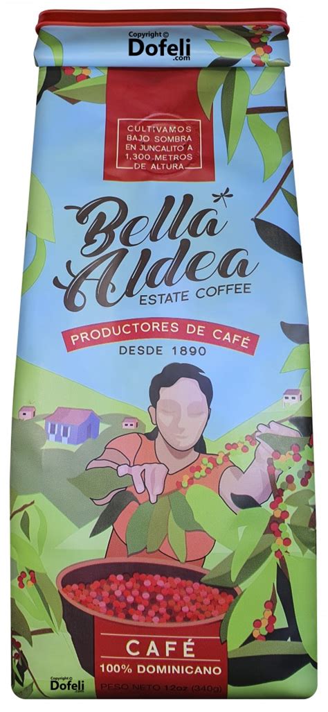 Bella Aldea Dominican Ground Estate Coffee Café Molido Dominicano 12 Oz