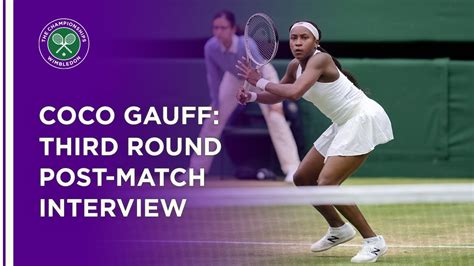 Coco Gauff Third Round Post Match Interview Wimbledon 2021 Youtube