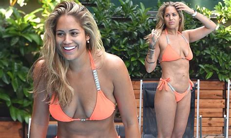 Malin Andersson Shows Off Her Figure In A Bright Orange Bikini In Turkey Daily Mail Online