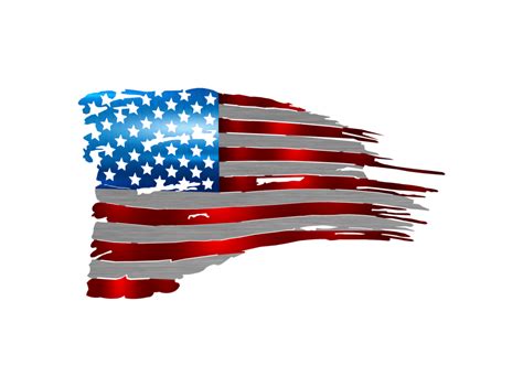 Tattered American Flag Png - Free Logo Image png image