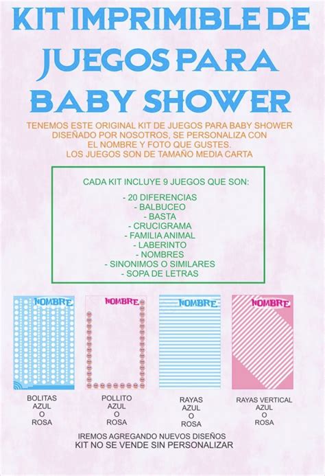 Juegos de lotería para baby shower. Juegos Para Baby Shower Crucigrama Con Respuestas - Tengo ...