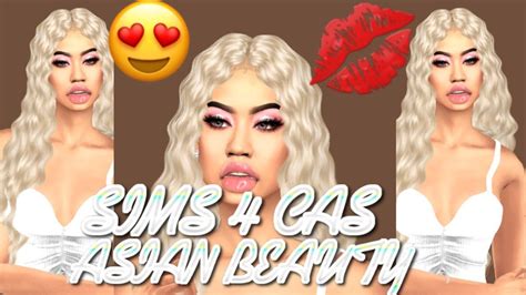 Asian Beauty Sims 4 Cas Cc Folder Youtube
