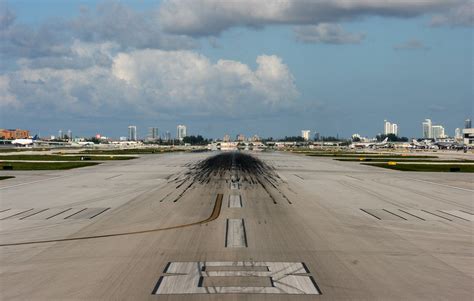 Miami International Airport Runway 08r Ready For Take Off A Photo