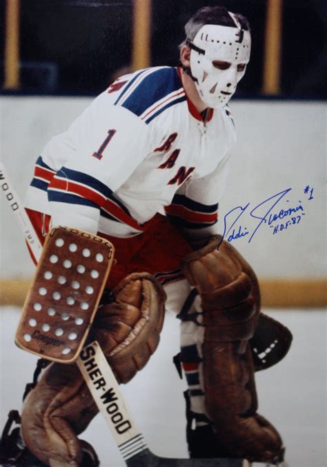 New York Rangers Eddie Giacomin With Images Rangers Hockey New