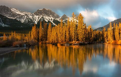 Wallpaper Forest Clouds Light Mountains Lake Reflection Rocks