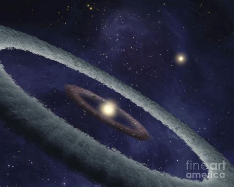 A Binary Star System Digital Art By Stocktrek Images Pixels