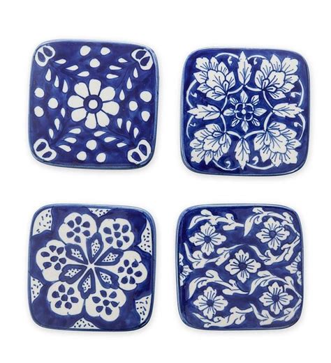 Ceramic Coasters Set Of 4 In Housewares Weather Instruments Plow