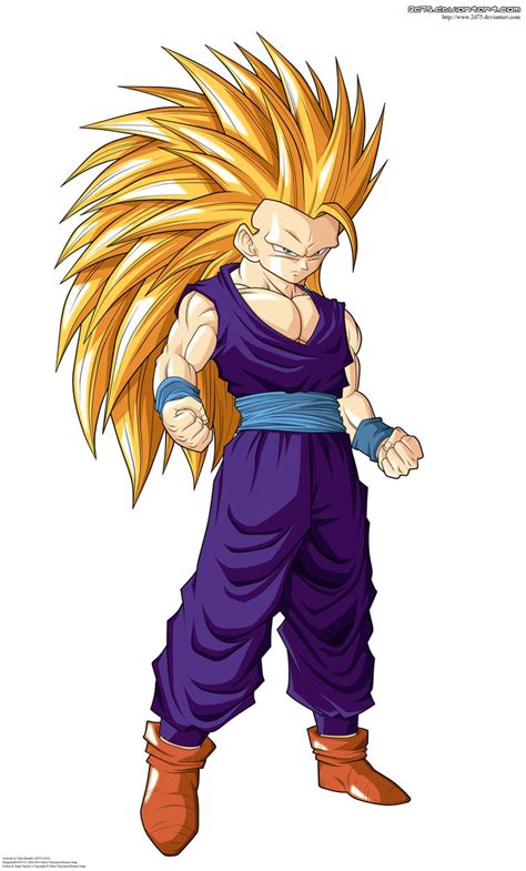 Gohan seemingly accepts, only to knock trunks out to avoid the young warrior from being nearly killed again. DBZ WALLPAPERS: Teen Gohan super saiyan 3