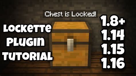 How To Lock Your Chests Furnaces And Doors In My Minecraft Server 1