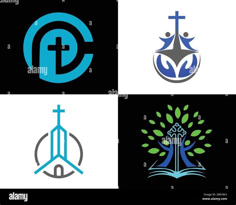 Church Logo Christian Symbols Cross Hi Res Stock Photography And Images