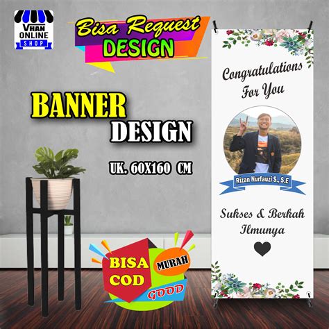 Spanduk Banner Ucapan Selamat Lulus Kuliah, Wisuda, Graduations Murah