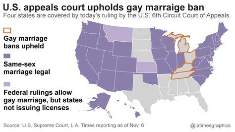 Federal Appeals Court Upholds 4 States Gay Marriage Bans La Times