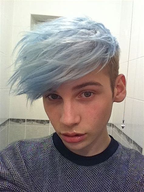 Sky Blue Hair Colour Boy Racheal Mcallister