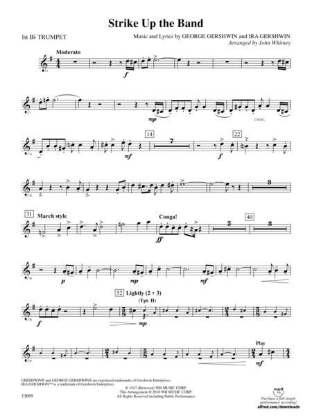 Strike Up The Band 1st B Flat Trumpet By George Gershwin 1898 1937