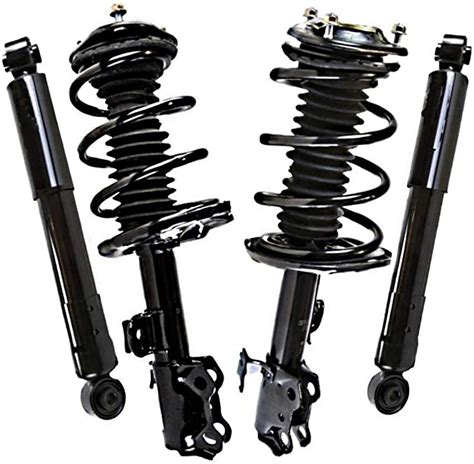 AutoShack SUSPKG Set Of Front Complete Strut Spring Assembly And Rear Shock Absorbers
