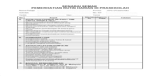 Semakan senarai hitam ptptn online. Senarai Semak Rutin Harian - Pra Sekolah
