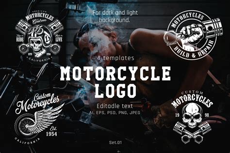 Motorcycle Logo Creative Sketches Creative Logo Business Brochure