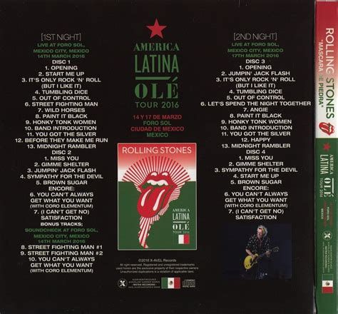 T U B E The Rolling Stones Mexico City MX IEM AUD FLAC Xavel SMS