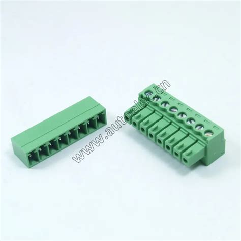 Wire And Cable Connectors 10pcs 381mm Pitch 2 Pin Straight Screw Pluggable Terminal Block Plug