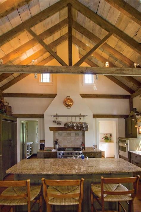 Kitchen Vaulted Ceiling With Open Beams Designs Small Beam Ceiling