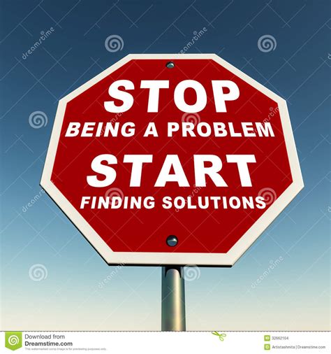 How to stop being judgy. Part Of The Problem Stock Images - Image: 32662104