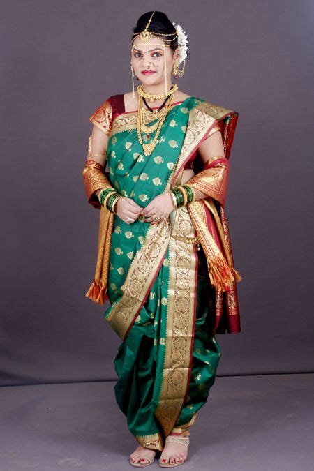 The Traditional Saree Draping Styles Of Maharashtrian Sarees Are Styled