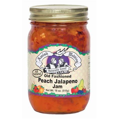 18 Oz Amish Wedding Peach Jalapeno Jam