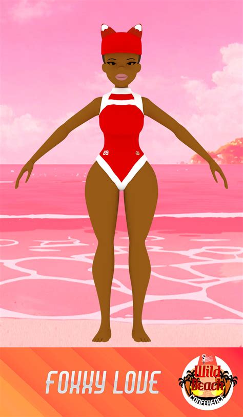 Foxxy Love Wild Beach Uni Red By Chesty Larue Art On Deviantart