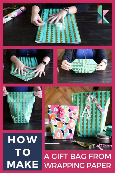 How To Make A Gift Bag From Wrapping Paper Designertrapped Com