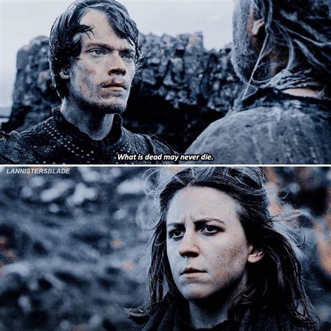 Theon And Asha Greyjoy Jon Snow Winterfell Lannister