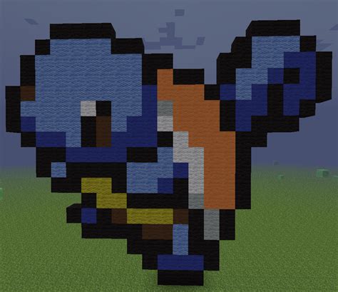 Minecraft Pixel Art Pokemon Squirtle My Favourite Pokemon Squirtleee