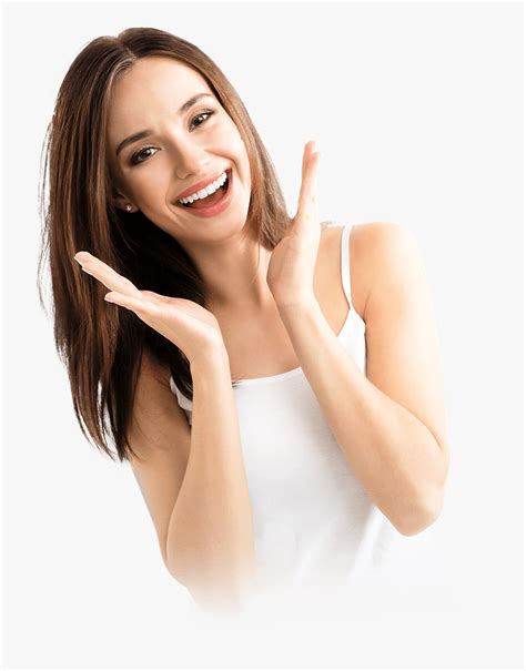 Patient Smiling After Face Lift Procedure Montclair Girl Model For Dental Clinic Hd Png