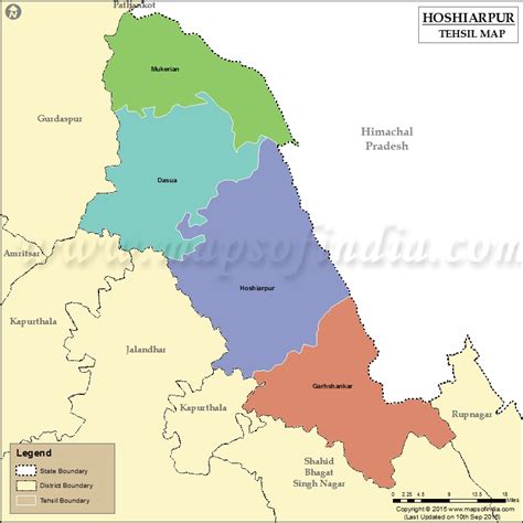 Hoshiarpur Tehsil Map