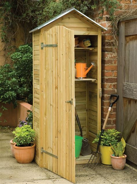 Stunning Small Garden Shed Storage Ideas Roomy ห้องเก็บของในสวน