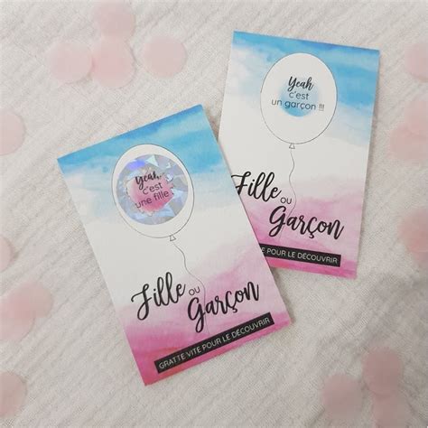 Cartes à Gratter Annonce Sexe Bébé X10 Modern Confetti