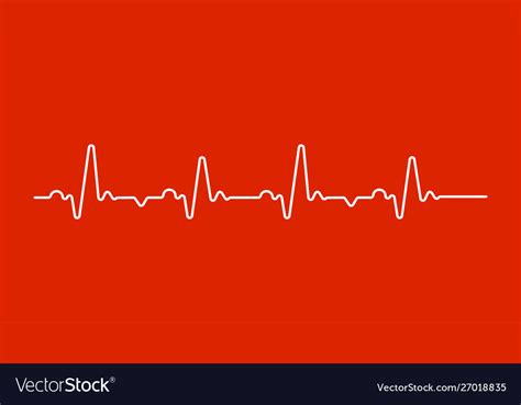 Heart Beat Monitor Pulse Line Art Icon For Medical